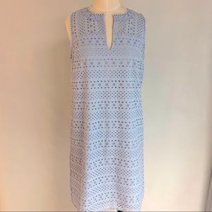 LOFT Eyelet Shift Dress NWT